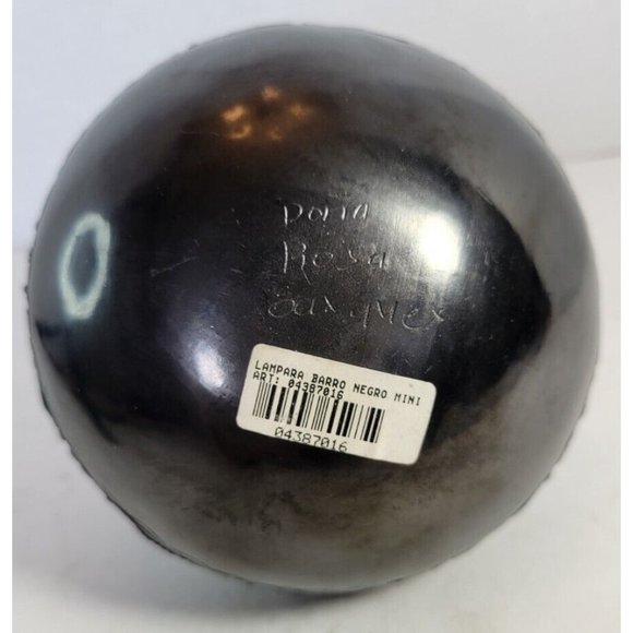 Dona Rosa Oaxaca Mexico Black Pottery Cut Out Handled Pot Signed 5-1/2" Tall - Picture 7 of 11